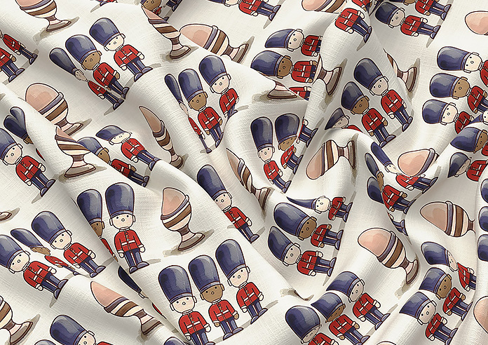 Kings Breakfast, Eggs Kingsmen - Made to Measure Curtains - Image 4